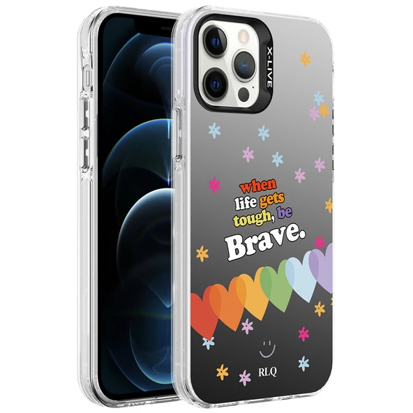 Apple iPhone 12 Pro Kılıf Desenli Zore Silver Sert Kılıf - Resim 3