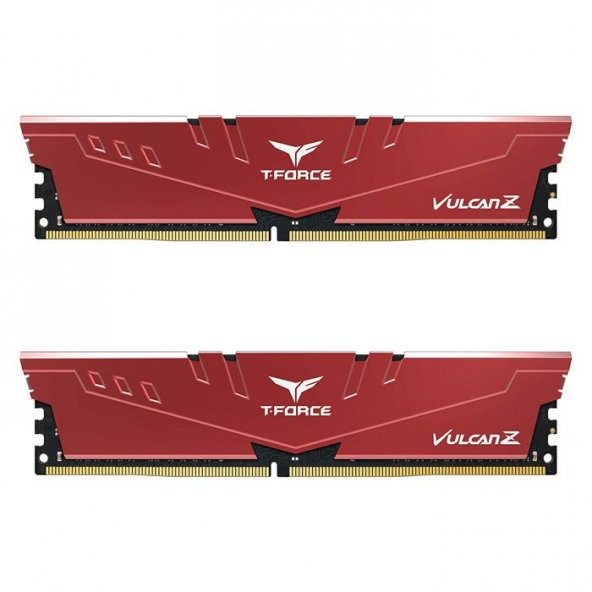 Team T-Force Vulcan Z Red TLZRD432G3200HC16FDC01 32 GB (2x16) DDR4 3200 MHz CL16 Ram - Resim 1