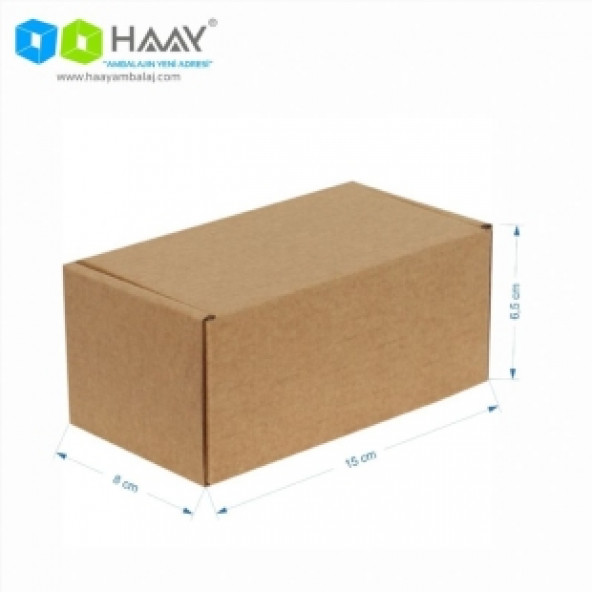 HAAY AMBALAJ 15x8x6,5cm Kilitli Kutu - Kraft (10 ADET)