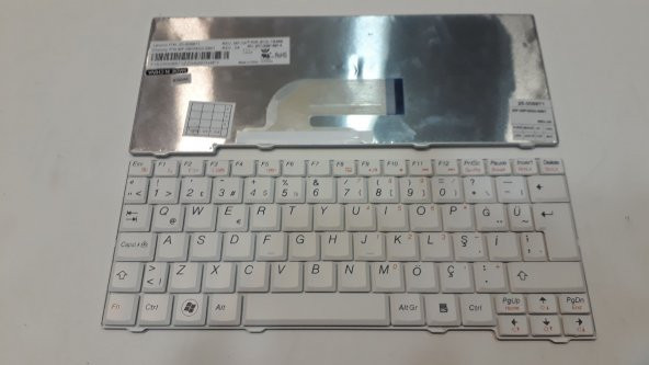 Lenovo Ideapad S9 S10 S10-1 Q Türkçe Beyaz Klavye - 1