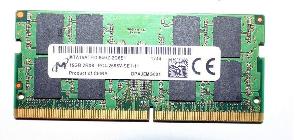 Micron MTA16ATF2G64HZ-2G6E1 16 GB DDR4 2666 MHz CL19 Notebook Ram