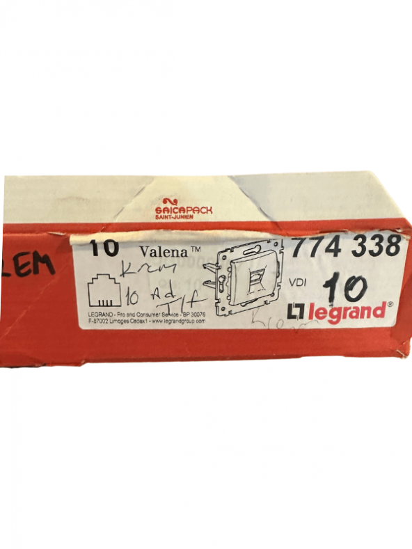 Legrand Valena 774338 RJ11 Telefon Girişi Tekli Krem (Bej) (Çerçeve Dahil) (3 Adet) - 4