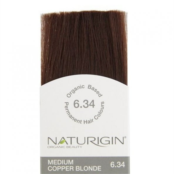 Naturigin Organik İçerikli Saç Boyası Orta Bakır Sarısı 6.34