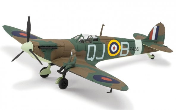 Airfix Sıpermarine Spitfire Mkla 1:72 Plastik Maket  Yapıştırıcı Fırça Boya Dahil - 2