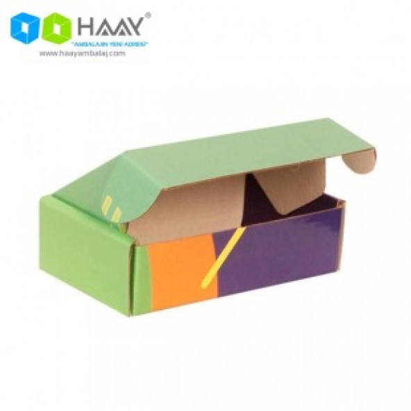 HAAY AMBALAJ 14x8x4cm Ofset Desenli Kutu - Yeşil ( 10 ADET) - 3