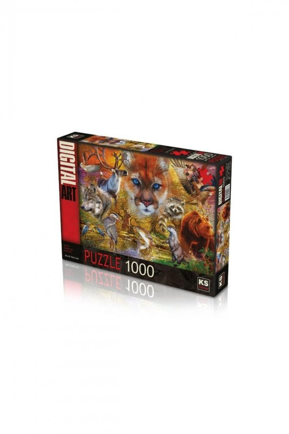 KS GAMES North American Animals 1000 Parça Puzzle
