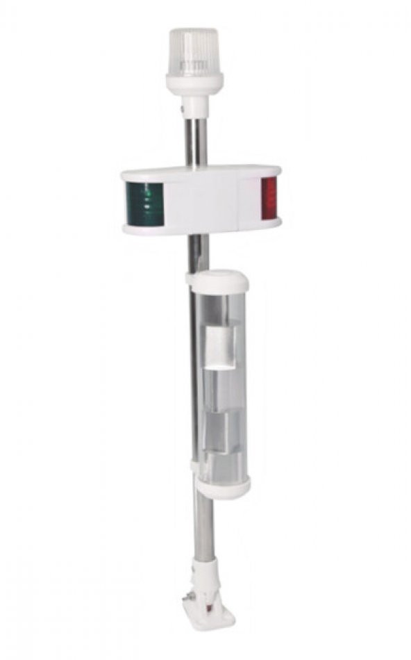 Kombine Işıklı ve Reflektörlü Bayrak Direği 75 cm 12V