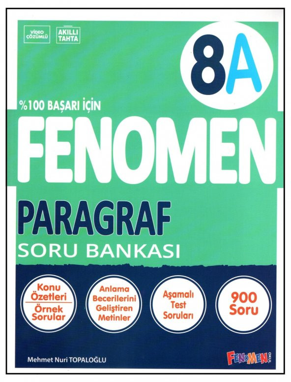 Fenomen 8. Sınıf LGS Paragraf Soru Bankası (A)