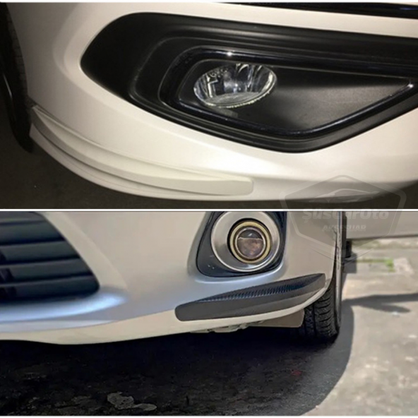 5D Esnek Tampon Koruma Bandı Tampon Koruyucu Şerit Yumuşak Bant 2 li Paket Gri Karbon - 7