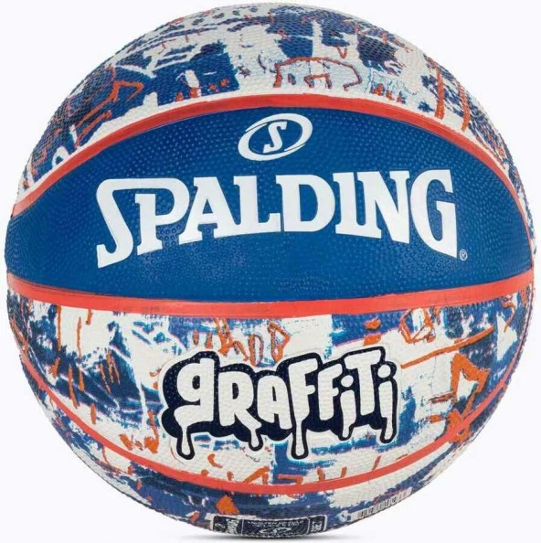 Spalding Blue Red Graffiti SZ7 2021 Basket Topu 84377Z - 5