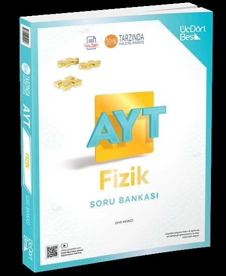 Üçdörtbeş Yayınları AYT Fizik Soru Bankası Yeni ürün görseli