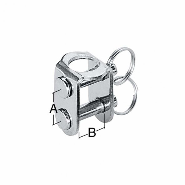 Harken Makaralar İçin Krom U Adaptör 5mm - 2