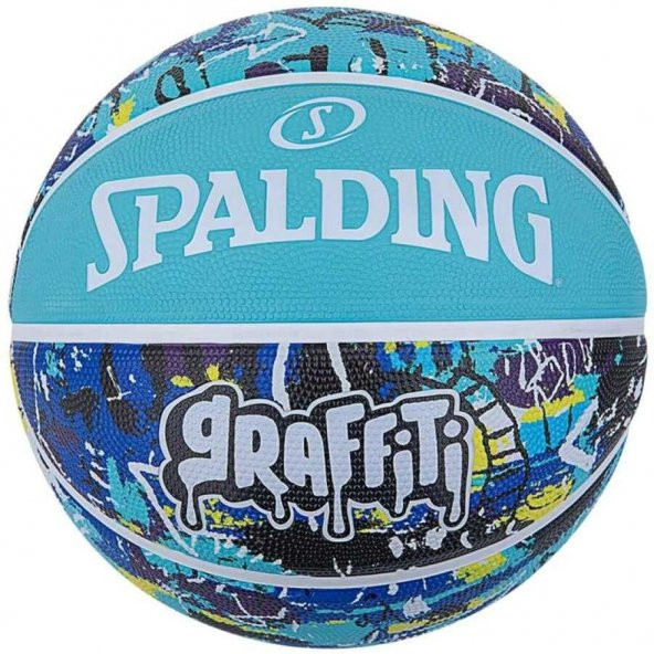 Spalding Blue Graffiti SZ7 2021 Basket Topu 84373Z