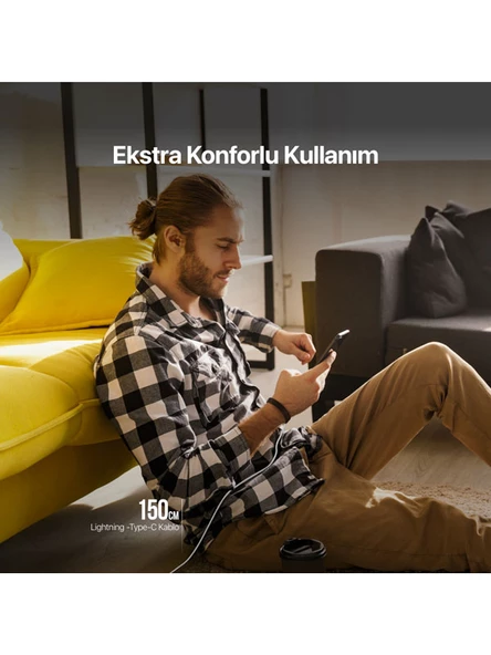 ttec USB-C - Lightning Hızlı Şarj Kablosu 150cm - 6