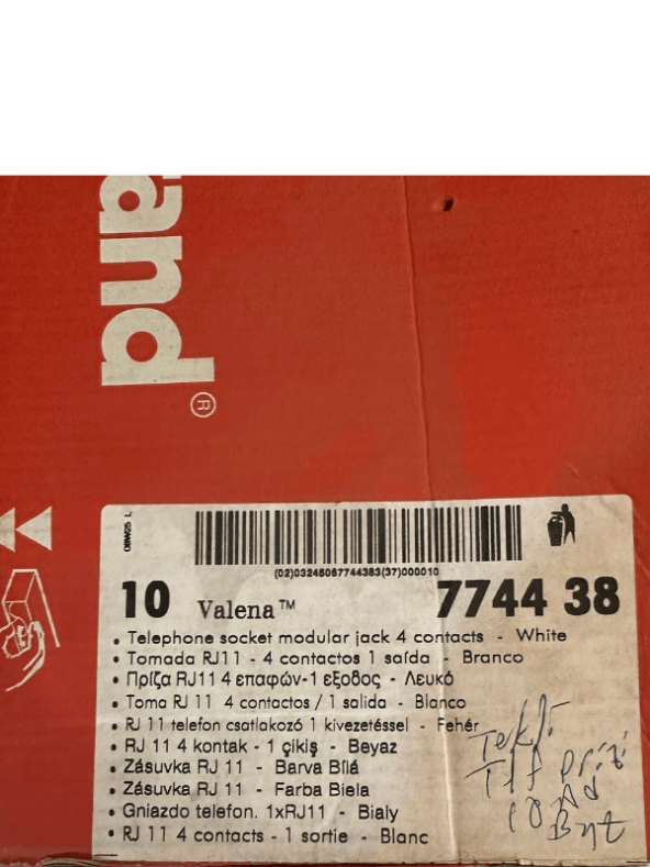 Legrand Valena 774438-V2 RJ11 Tekli Telefon Prizi Beyaz (Çerçeve Dahil) - Resim 4