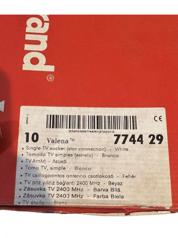 Legrand Valena 774429 TV Priz Yıldız Bağlantı 2400 Mhz Beyaz (Çerçeve Dahil) - 2