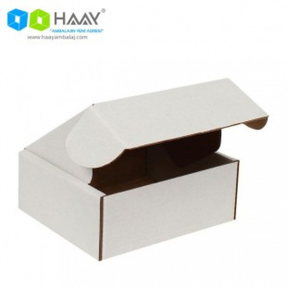 HAAY AMBALAJ 12x10x4,5cm Kilitli Kutu - Beyaz ( 10 ADET) - 3