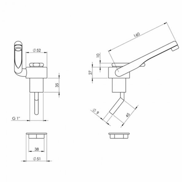 CAN RB1487 Katlanır Musluk 12V Mikro Anahtarlı - 2