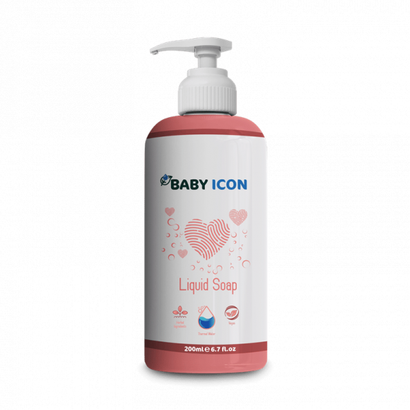 Baby Icon Parfümsüz Doğal Çilek Kokulu Sıvı Sabun 200 Ml