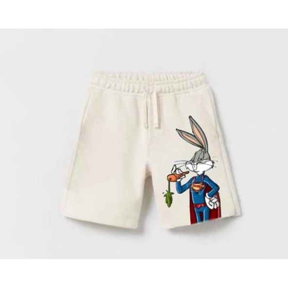 livaliva 3550 %100 Pamuklu Erkek Çocuk Baskılı Şort Takım - Resim 3