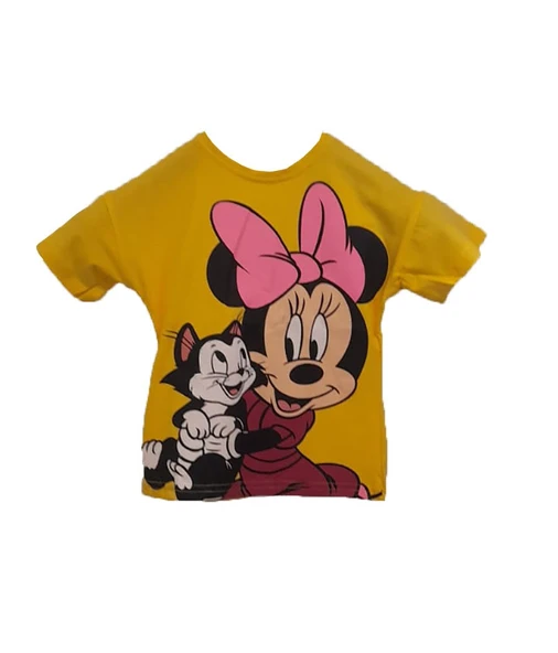 livaliva 3374 %100 Pamuklu Kız Çocuk Baskılı Şort Takım - Resim 3