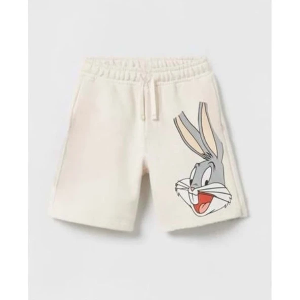 livaliva 3945 %100 Pamuklu Çocuk Baskılı Şort Takım - Resim 6