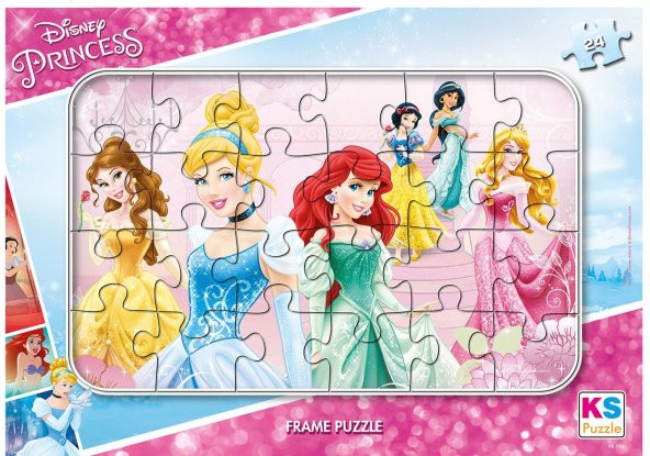 Disney Prenses 24 Parça Frame Puzzle Disney Princess