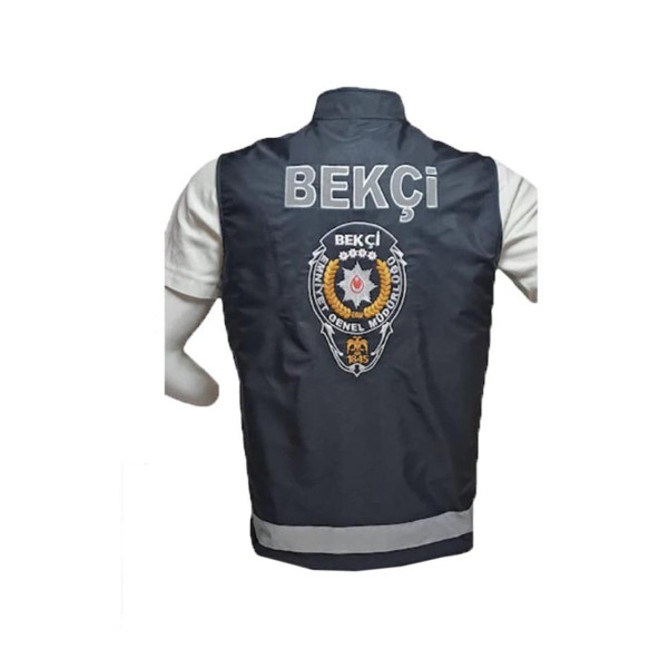 Yeni Model Bekçi Görev Yeleği İçi Fileli Yanları Çift Fermuarlı - 3