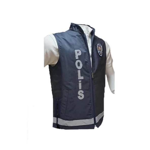 Polis Yeleği Yeni Model Reflektörlü Yeni Polis Logolu - 2