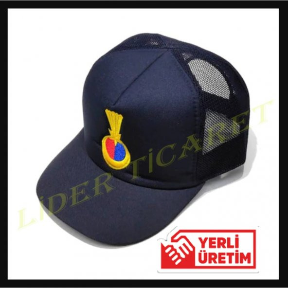 Jandarma Asayiş Astsubay/Uzman Şapkası Fileli Fosforlu Cırtlı (536151152)