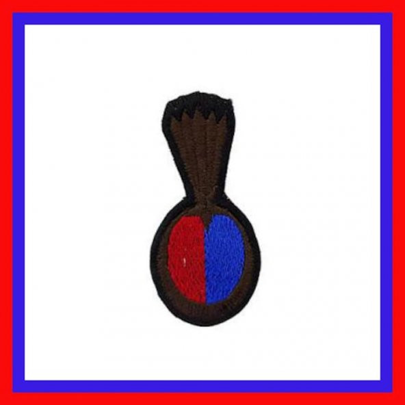 Jandarma Asayiş Kamuflaj Astsubay & Uzman Bere Kokartı Kımızı Mav (536150636)