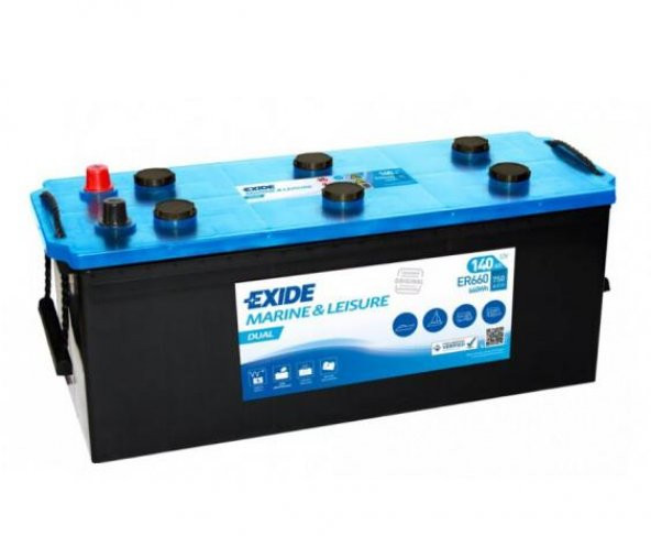 Exide ER660 Marin Dual (Start & Servis) Akü, 12V 140A