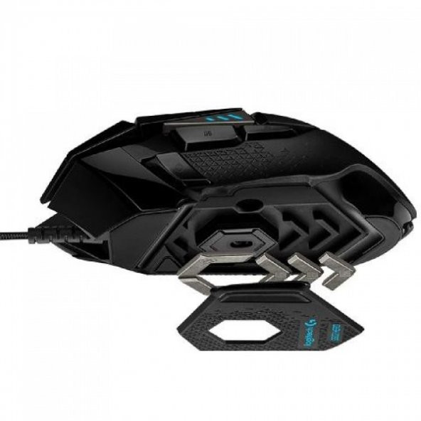 Logitech 910-005471 G502 HERO High Performance Wired Gaming Oyuncu Mouse 16.000 DPI RGB Optik - Resim 2