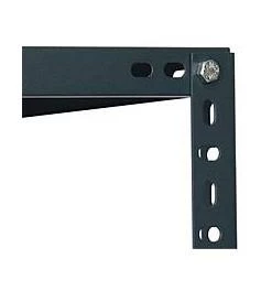 5 Katlı Siyah Çelik Raf - Depo, Arşiv, Kiler, Dosya, Market Rafı  31x75 cm 150 cm 0.70 mm - Resim 2