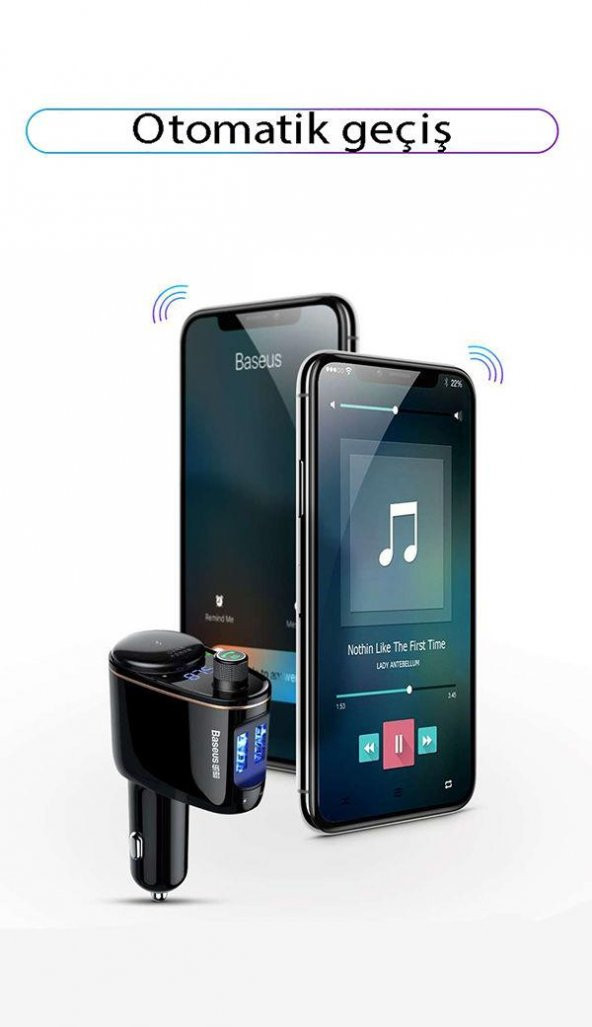 Locomotive Bluetooth Araç İçi Müzik ve Şarj Aparatı - 5