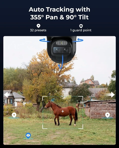 REOLINK 4G Hücresel Güvenlik Kamerası Dış Mekan, WiFi Gerekmez - 3