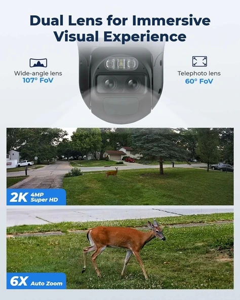 REOLINK Güvenlik Kameraları Kablosuz Dış Mekan, 360 Derece - 2