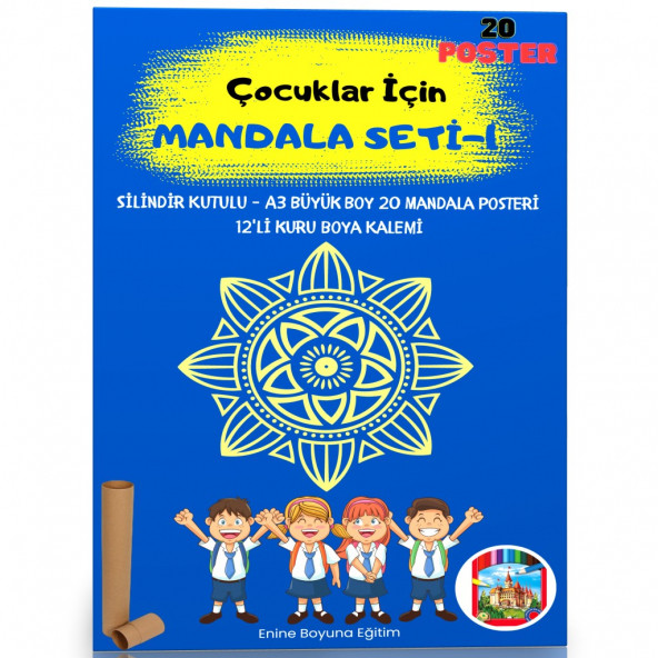 Çocuklar İçin Mandala Boyama Seti-1 ürün görseli 1