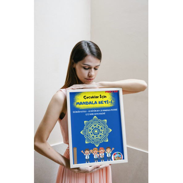 Çocuklar İçin Mandala Boyama Seti-1 - Resim 2