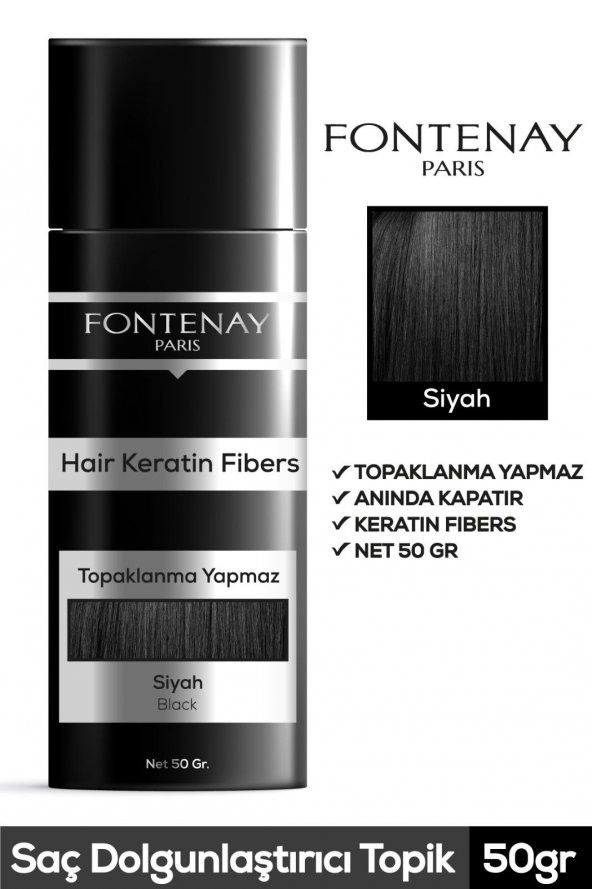 FONTENAY TOPİK KERATİN FIBERS SİYAH