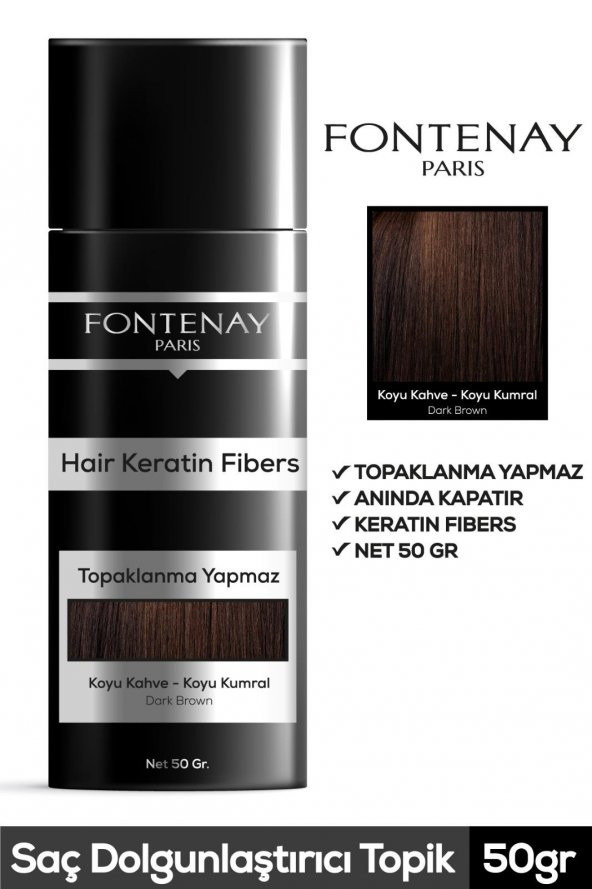 FONTENAY TOPİK KERATİN FIBERS KOYU KAHVE TOPİK