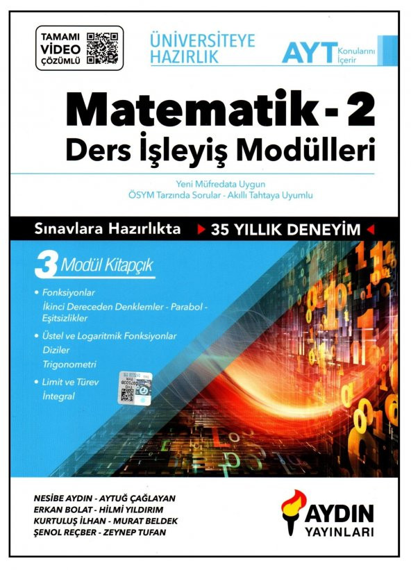 Aydın Yayınları AYT Matematik Ders İşleyiş Modülleri