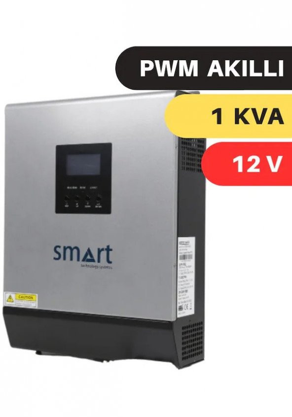 Smart 1000 watt 1 kw 12 volt akıllı tam sinüs inverter - invertör