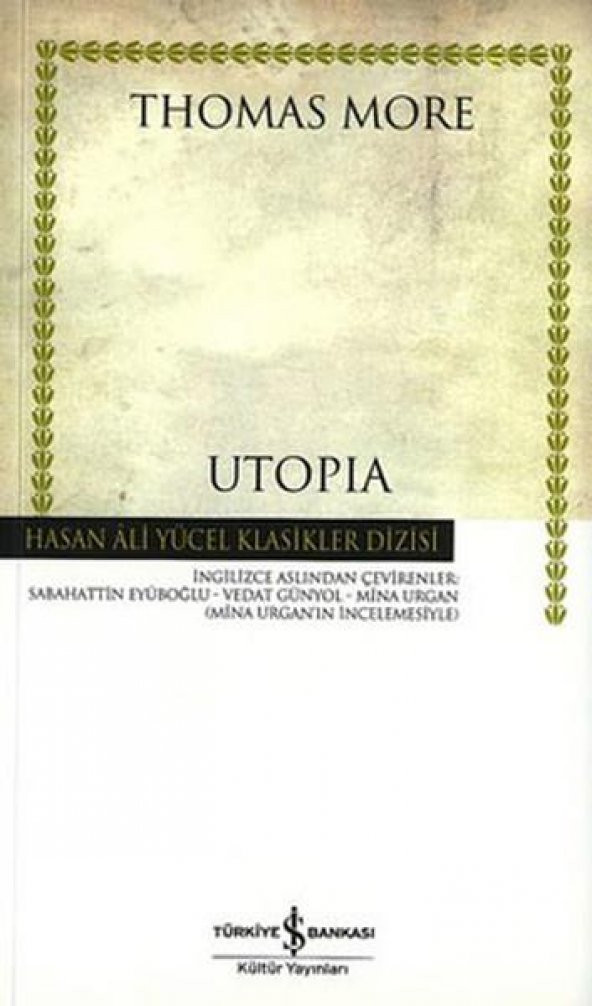 UTOPİA        T.MORE       KARTON KAPAK    İŞ BANKASI