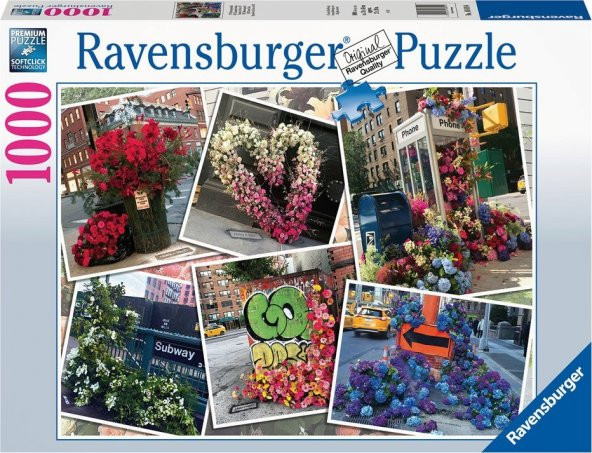 Ravensburger 1000 Parça Puzzle Ny Çiçekler RPB168194