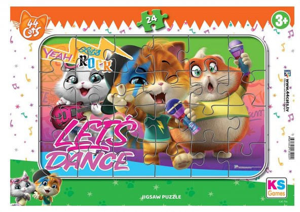 44 Cats Lets Dance 24 Parça Frame Puzzle