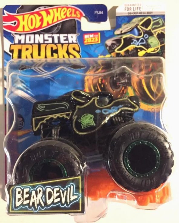 FYJ44 Monster Trucks 1:64 Araba BEAR DEVIL HLT01