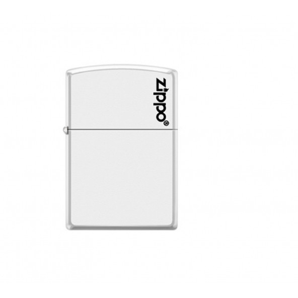 Zippo Whıte Matte Logo Çakmak  (214-002177)-Z236 - Resim 2