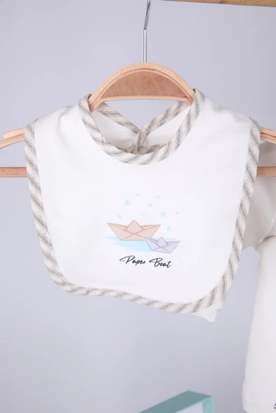 Babydola 10'lu Hastane Çıkışı %100 Pamuk Zıbın Seti Lüks Erkek Bebek Takım Yenidoğan Kutulu Hoşgeldin Bebek Hediyesi 13744 - 6