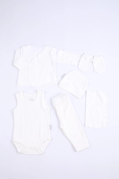 Babydola 10'lu Hastane Çıkışı %100 Pamuk Zıbın Seti Lüks Erkek Bebek Takım Yenidoğan Kutulu Hoşgeldin Bebek Hediyesi 13744 - 9